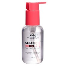 ZOLA x WowBrow Средство для очистки валиков для ламинации ресниц CLEAN SIL GEL 100 мл
