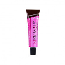 15 ml Краска для бровей и ресниц (Темно-коричневый) NIKK MOLE