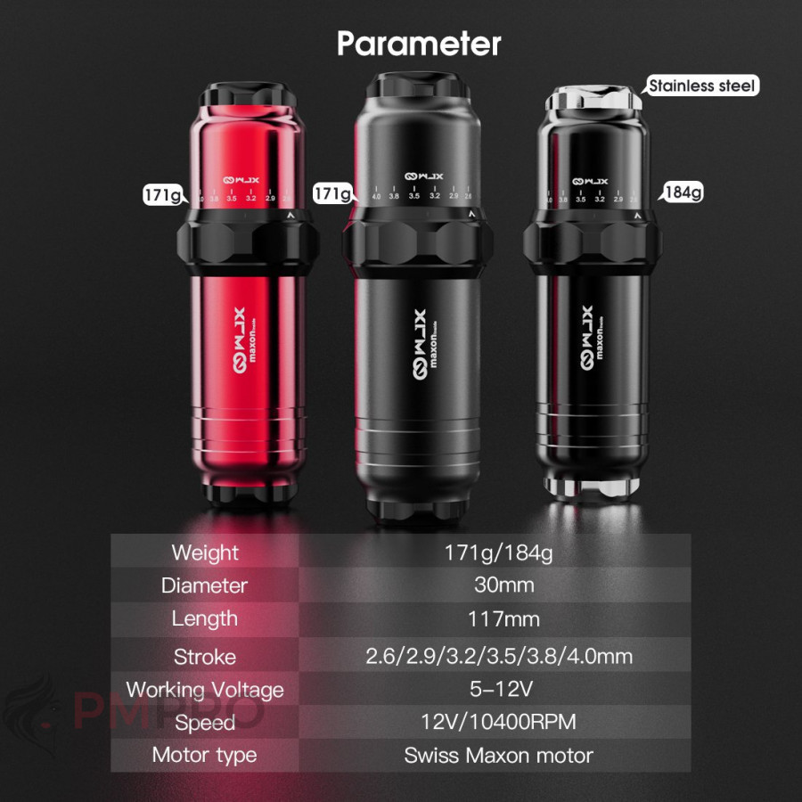 MONTA　TATSU 4.5号 Купить Тату машинка WJX Maxon Motor 2.6-4.0 mm Stroke from