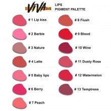 6 ml Пігмент Viva ink Lips №12 "Watermelon" [До 01.12.2026]