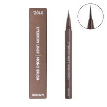 ZOLA Лайнер для бровей c моно-кистью Brown
