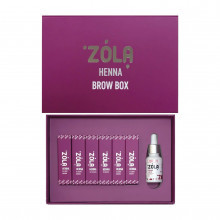 Набор хны MINI ZOLA (6*5г) +масло для роста бровей